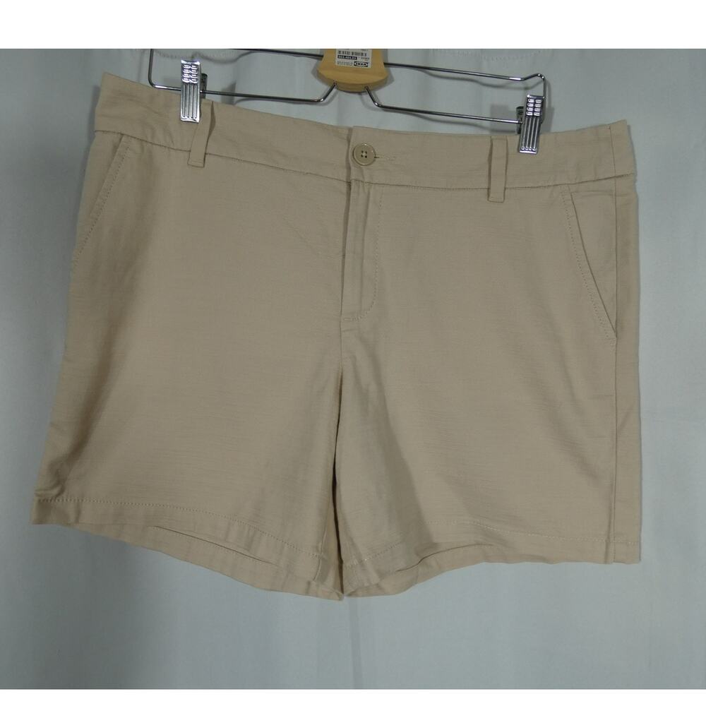 Loft Outlet Women's Monroe Short Size 10 Beige Slash Pockets 6" Inseam